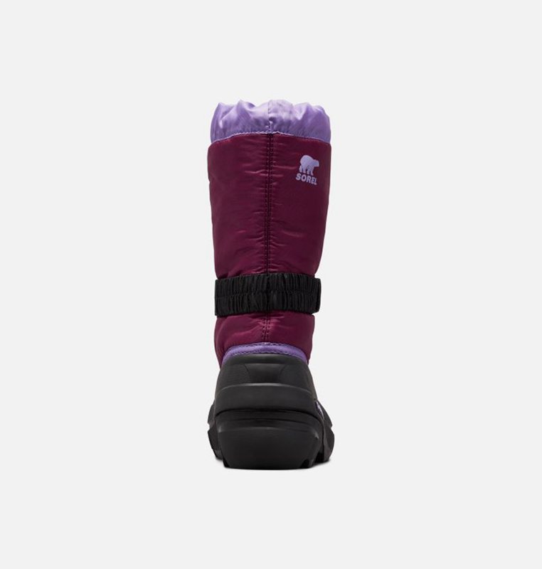 Kids Snow Boots Purple/Black - Sorel Youth Flurry™ - 416038-IVB